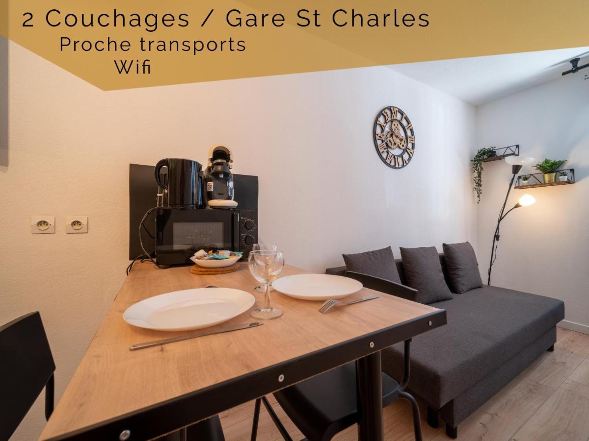 Appartement Climatise Avec Parking A 6Min A Pied De La Gare St Charles Marseille Kültér fotó